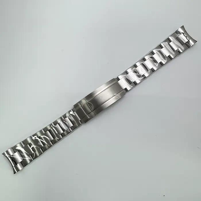 Bracelet Oyster/Jubilee en acier massif argenté, largeur 20MM, boucle Ad Justment pour boîtier de montre Datejust SUB GMT NH35 36/40mm