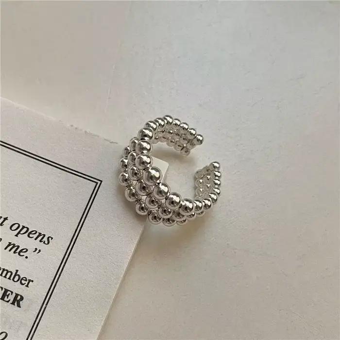 XIYANIKE – bagues réglables à trois couches avec points pour femmes et filles, mode coréenne, bijoux pour le nouvel an, cadeau de fête d'anniversaire, Anillos Mujer