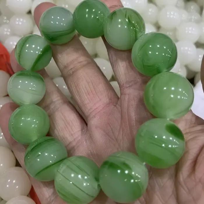 Bracelet de perles de bouddha, perles rondes, cadeau pour hommes et femmes