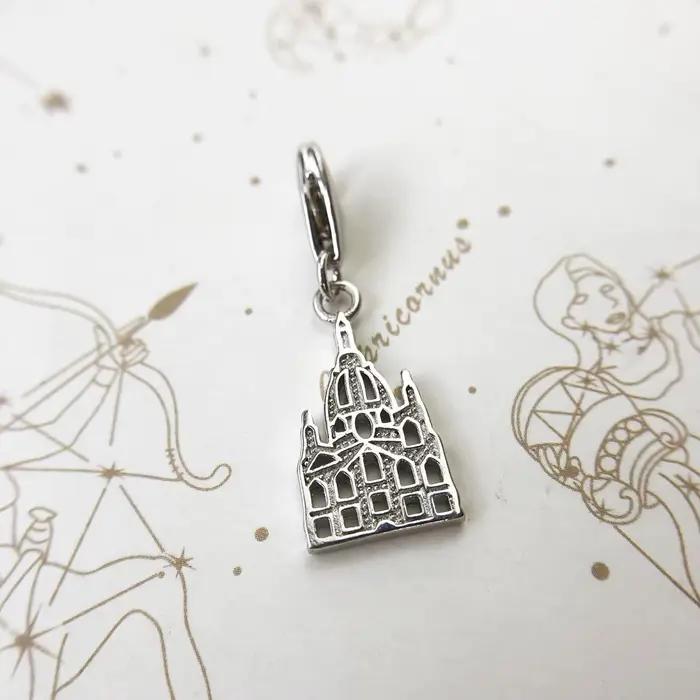 Frauenkirche Dresden Dangle pendentif à breloque Club européen bijoux fins pour femmes hommes cadeau Vintage en argent Sterling 925