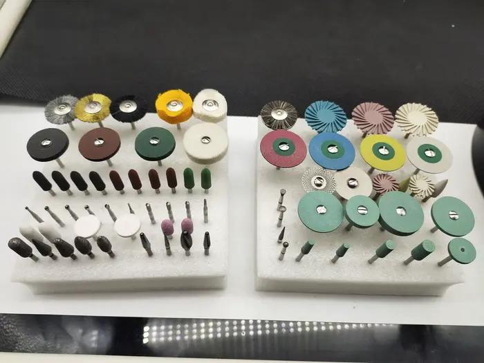 Kit de polissage de pierre de diamant en céramique de zircone dentaire, outil de dentiste de meulage de porcelaine en céramique