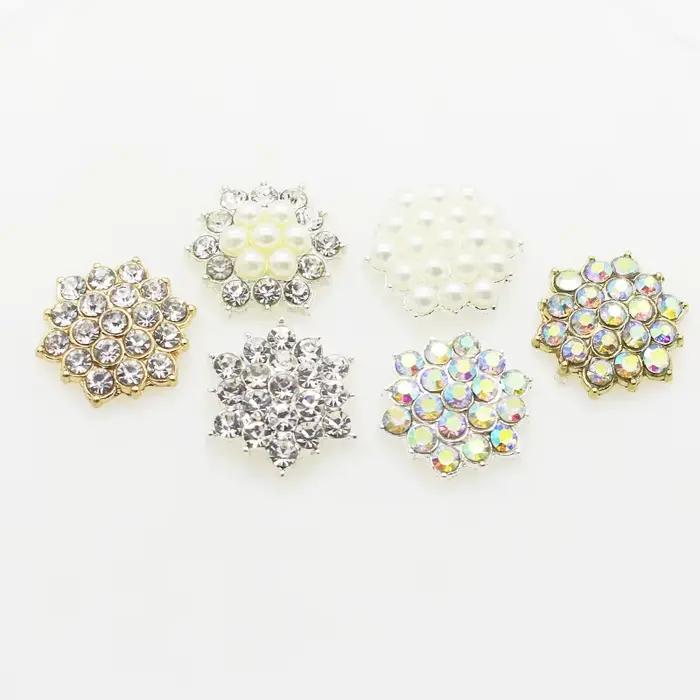 Meilleure vente brillant alliage 10 pièces/ensemble strass perle bijoux décorations vacances à la main produits créatifs accessoires en gros