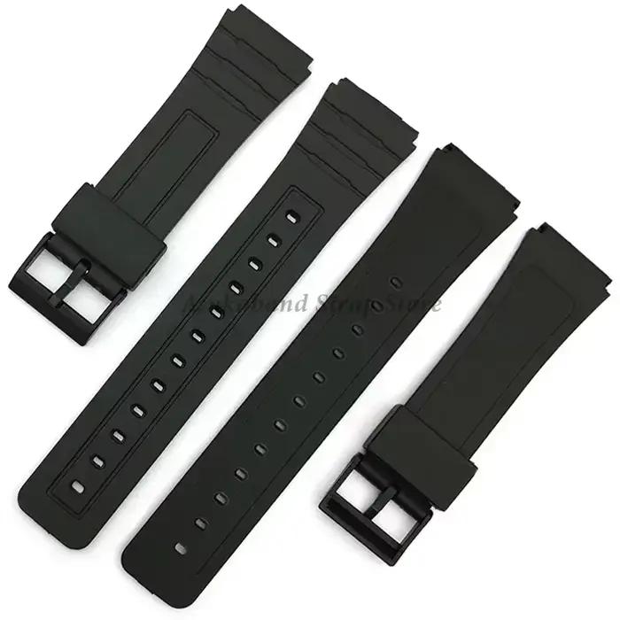 Bracelet en caoutchouc de Silicone pour Casio W800H A158/168 AE1200/1300 F91W F84, 12/14/16/18/20/22mm, accessoires pour hommes et femmes