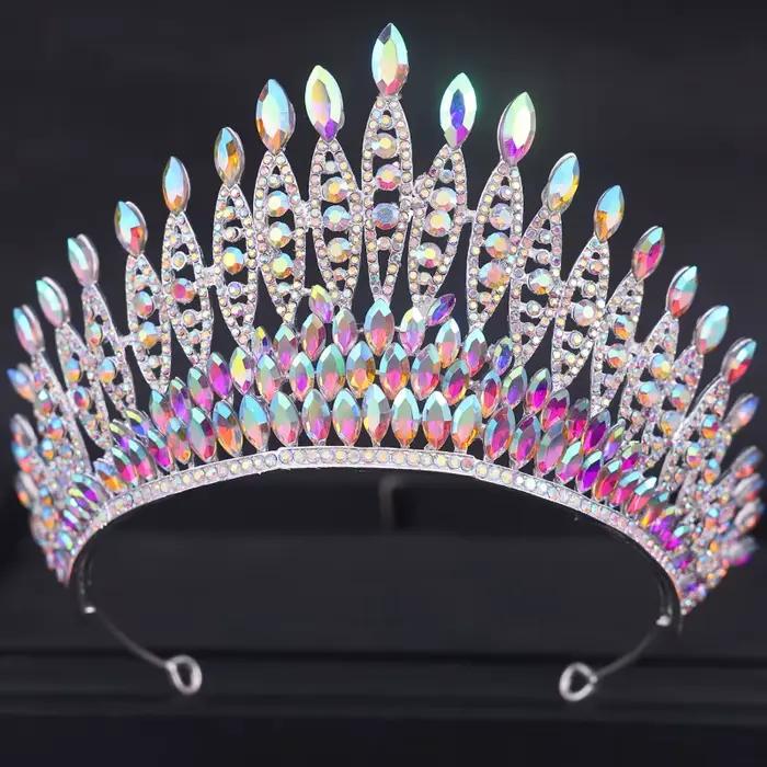Diadèmes et couronnes en cristal baroque, diadème de bal en strass pour femmes, accessoires de cheveux de mariée, couronne de bijoux