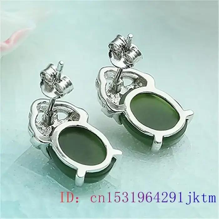 Boucles d'oreilles vertes en argent 925 pour femmes, amulette, calcédoine naturelle, bijoux en cristal, pierres précieuses, cadeaux de mode