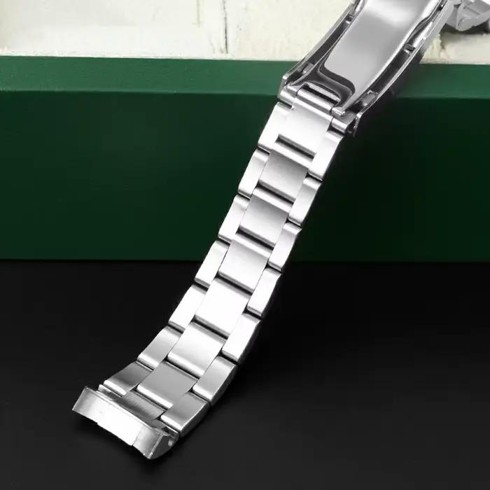 Bracelet Oyster/Jubilee en acier massif argenté, largeur 20MM, boucle Ad Justment pour boîtier de montre Datejust SUB GMT NH35 36/40mm