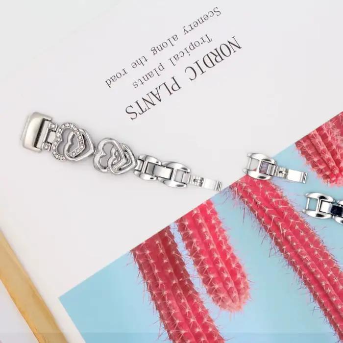 Bracelet de remplacement en métal pour Fitbit Inspire 3 pour femme, bracelet habillé étanche réglable pour Fitbit Inspire 3 Bing