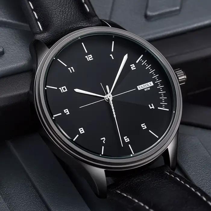 Top marque nouvelle montre pour hommes bracelet en cuir Ultra mince montre minimaliste pour hommes décontracté Simple Quartz étanche montres
