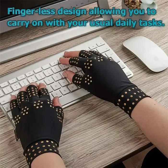 Gants de thérapie de Compression magnétique Anti-arthrite, 1 paire, soulagement de la douleur rhumatoïde des mains, correcteur de poignet