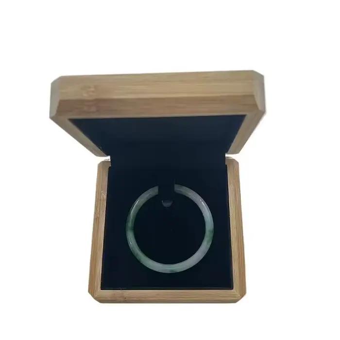 Boîte à bijoux en bambou et en bois, bracelet à bijoux, boîte cadeau élégante et minimaliste, boîte de rangement pour bijoux de la série premium