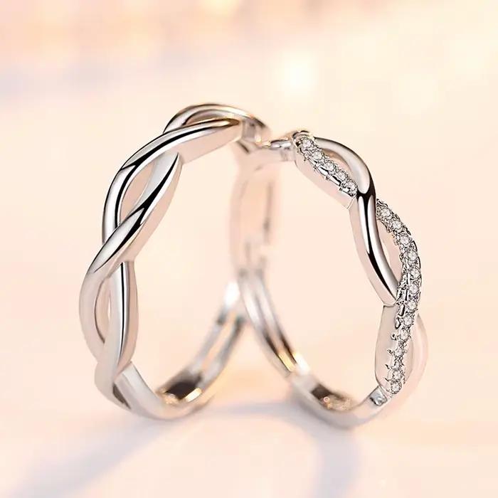 Bague de luxe en argent sterling 925 avec croix exquise en zircone pour hommes et femmes, cadeau de mariage, bijou charmant