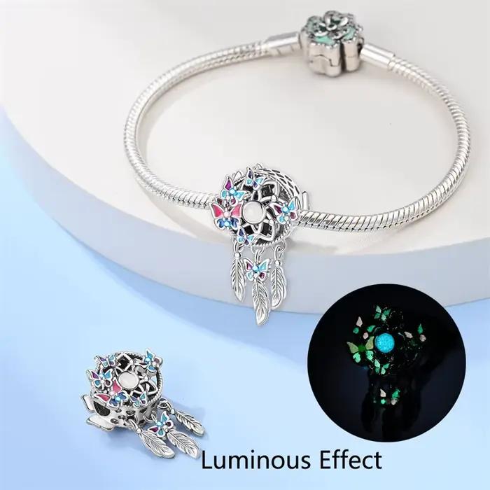 100% 925 argent Sterling meilleurs vœux brillant capteur de rêves Net série breloques perles ajustement 3mm Bracelets originaux bricolage cadeau bijoux fins