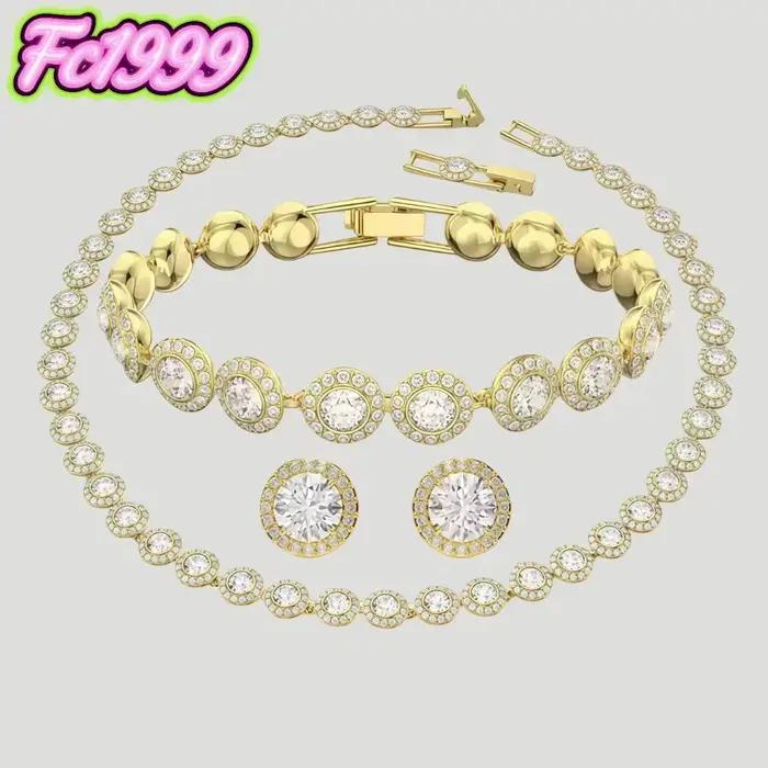 Collection de bijoux haut de gamme S925, nouvelle collection originale, charmante pour les femmes, collier, boucles d'oreilles, bracelet, meilleur cadeau de mariage