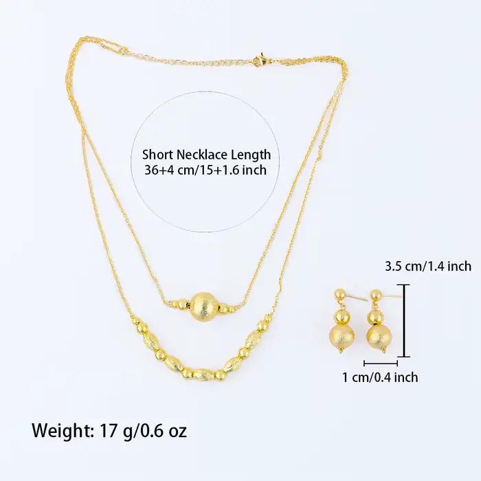 Ensemble collier et boucles d'oreilles à breloques pour femmes, ensembles de bijoux délicats, cadeau pour fête, mariage, rencontres, bijoux élégants, accessoires pour femmes