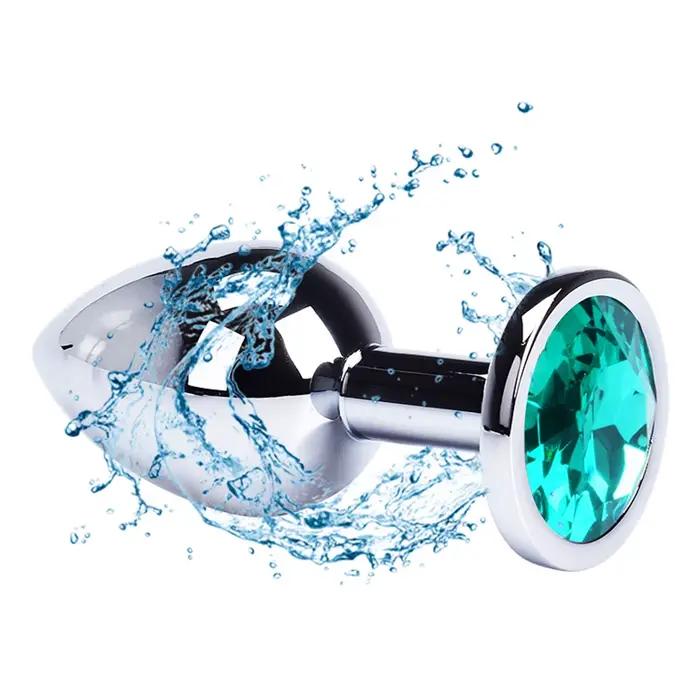 Plug Anal en métal en acier inoxydable, avec bijoux, Plug Anal en cristal coloré, jouets sexuels pour adultes, pour hommes et femmes, jeu Gay pour adultes