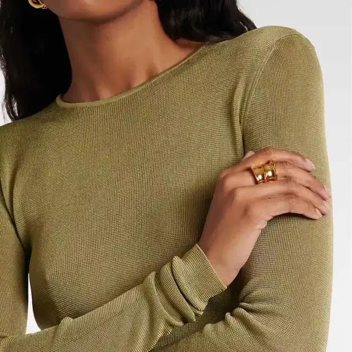Bague irrégulière plaquée or 24 carats pour femme, accessoires de charme, tendance bijoux, collection 2026 Europe-Amérique