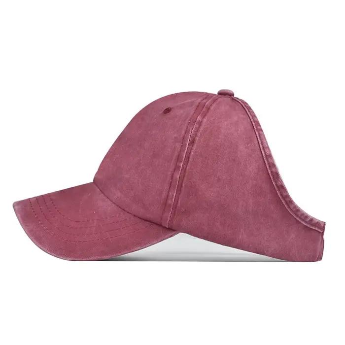Casquette queue de cheval dos nu pour femmes, cheveux naturels Afro, chignon en désordre, casquette de Baseball réglable, nouvelle collection