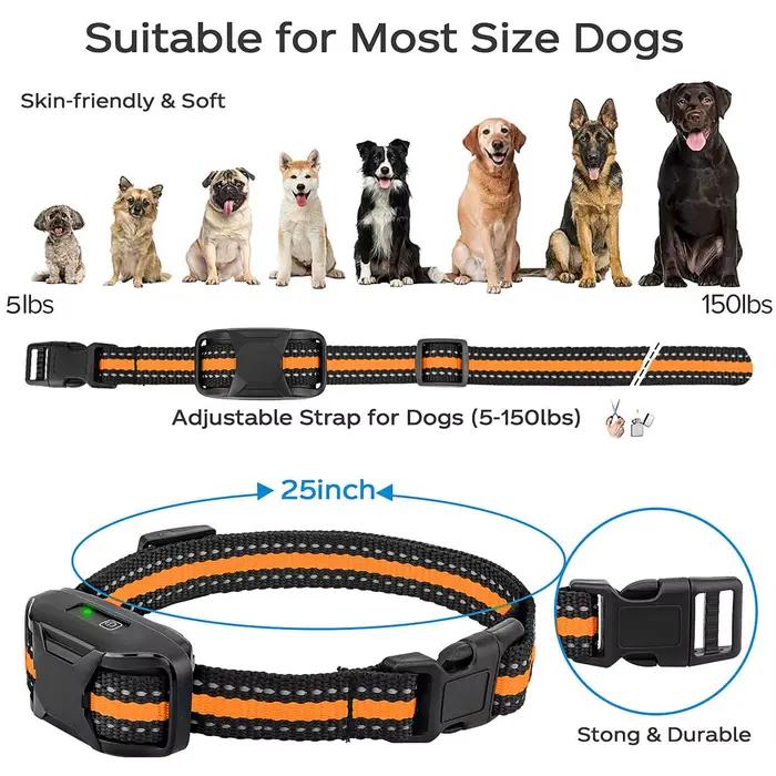 Collier de dressage pour chien de 3300 pieds, avec télécommande, Rechargeable, étanche, bip, Vibration, choc, entraînement pour animaux de compagnie de haute qualité