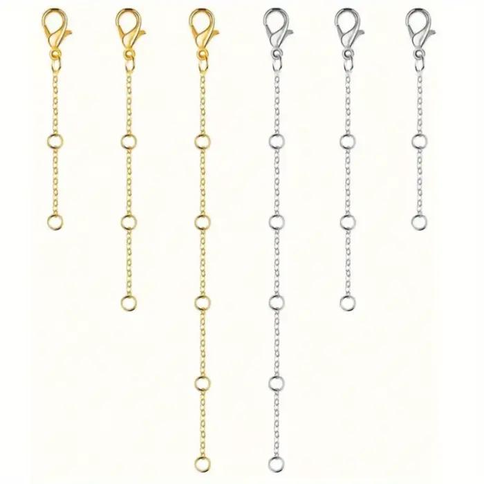 Nouveau fermoir à homard Plus chaîne de réglage de chaîne de queue, chaîne d'extension de bijoux, accessoires de collier simples