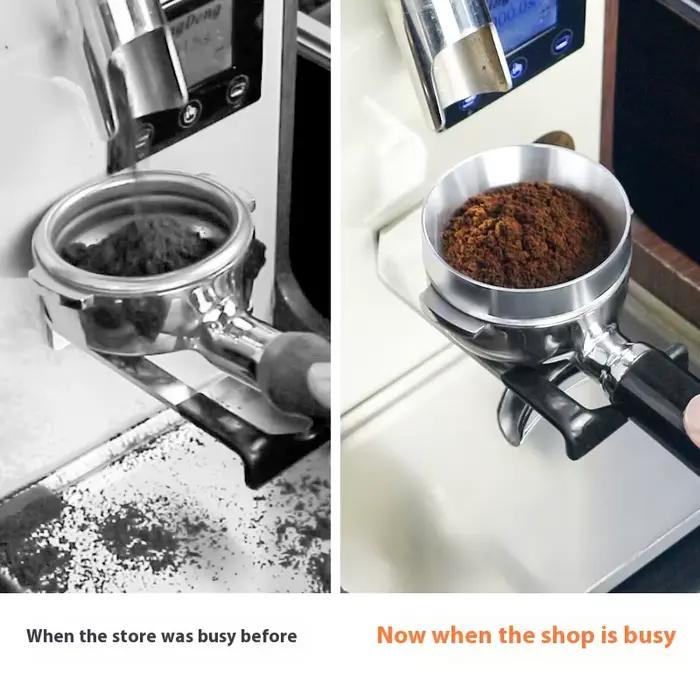 Kit de tamper et d'anneau doseur pour barista professionnel 58/53/51MM | Accessoires en aluminium pour porte-filtre, outils pour café expresso