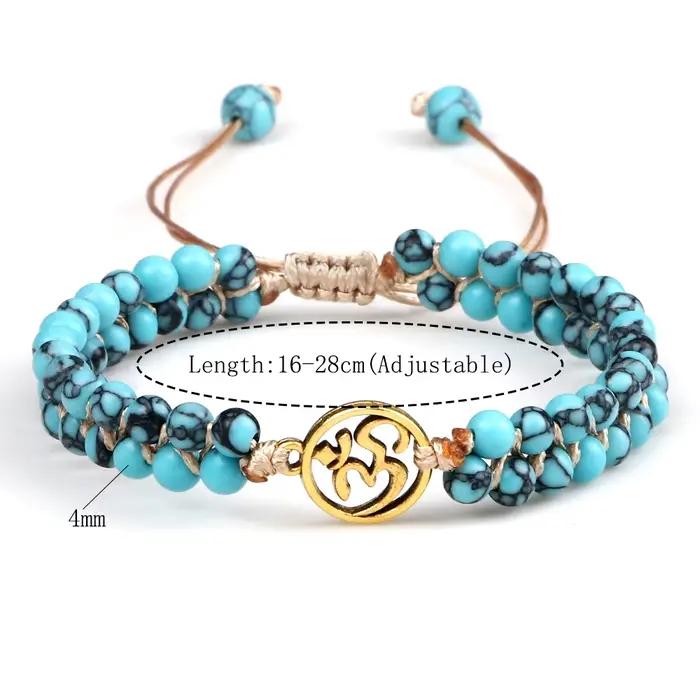 Bracelet de perles d'arbre de vie pour femmes, pierre naturelle, perles mala, bracelets tressés faits à la main, méditation d'ami, bijoux de guérison Reiki