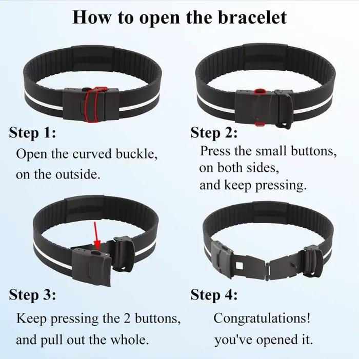 Bracelet d'identification médicale personnalisé en acier inoxydable, bracelet d'alerte médicale sportif en silicone personnalisé pour homme et femme, bijoux