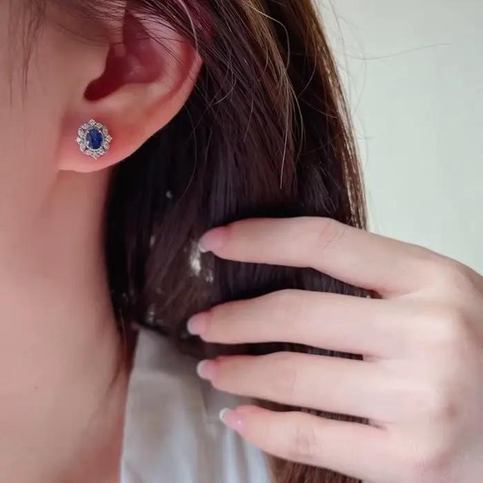 Huretailers-Boucles d'oreilles élégantes Noble Lady 03/Bijoux, Dazzling, Mode contre-indiquée, Design délicat, Accessoires pour la fête de fiançailles