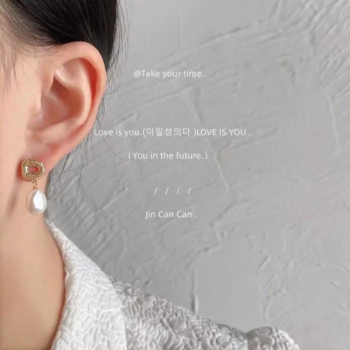 Promotion bijoux pour femmes 100% Baroque perle d'eau douce 14K or rempli femmes glands boucles d'oreilles cadeaux de noël