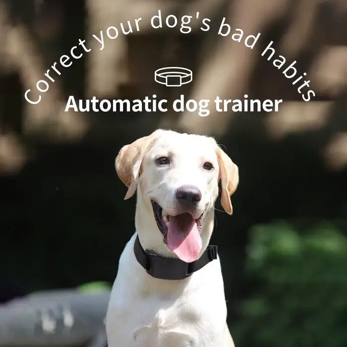 Colliers de formation pour chiens de compagnie, Anti-aboiement automatique, Rechargeable par USB, 7 intensités, sécurité, choc statique, capteur sonore humain
