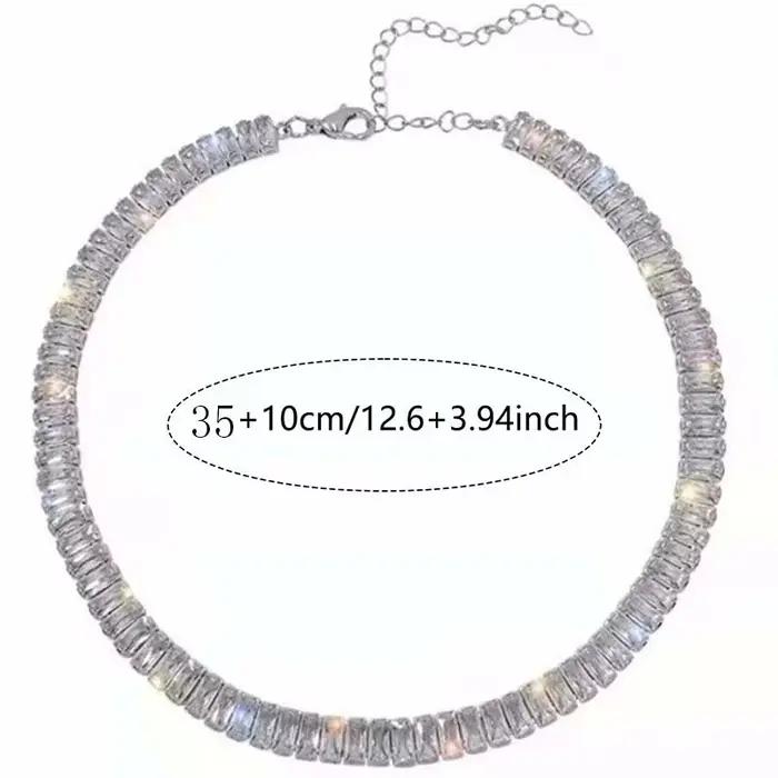 Collier en acier inoxydable or jaune clair avec zircon pour femme style classique tracker d'humeur bijoux élégants pour occasions spéciales