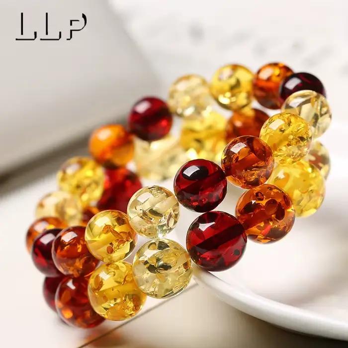 Bracelet en ambre naturel, charmant et à la mode, bijoux personnalisés, luxueux, pour fille, mascotte, cadeau de Festival