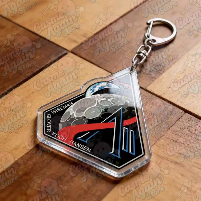 Porte-clés Artemis II pour accessoires, breloques de sac, bijoux sur le thème de l'exploration spatiale Artemis II, cadeaux d'anniversaire pour amis