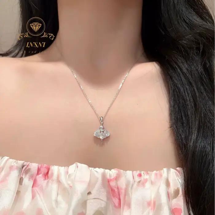 Collier Ballerine 2026 en Argent Sterling S925, Pendentif Féminin, Chaîne de Clavicule, Cadeau pour Amies, Bijoux Abordables de Luxe Léger