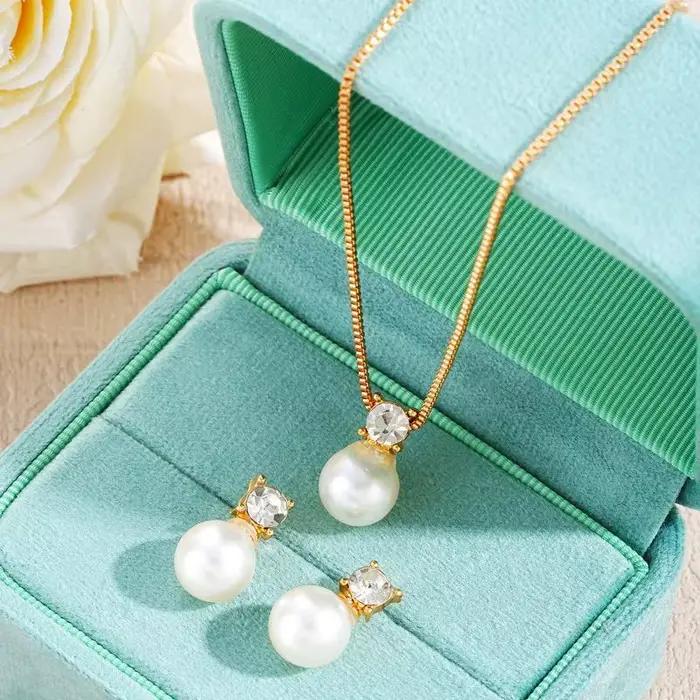 Bijoux en fausses perles pour femmes, style français, luxe discret, adaptés à un usage quotidien, aux fêtes, aux banquets, cadeau parfait