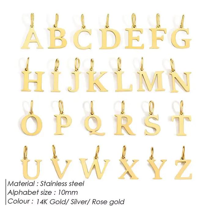 CARLIDANA-Collier à Breloques Personnalisé pour Demoiselle d'Honneur, Pendentif Minimaliste en Acier Inoxydable avec Lettre Initiale, Cadeau pour Elle