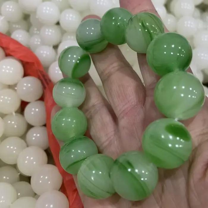 Bracelet de perles de bouddha, perles rondes, cadeau pour hommes et femmes