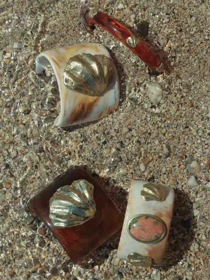 Bijoux européens et américains – bracelet en résine métallique émail personnalisé en forme de cœur, haut de gamme et de style simple