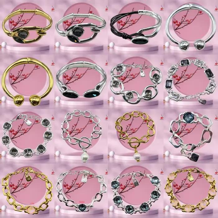 Bracelet de luxe à la mode, galvanoplastie exquise, or et argent, bijoux de haute qualité, cadeau, nouvelle collection été 2025