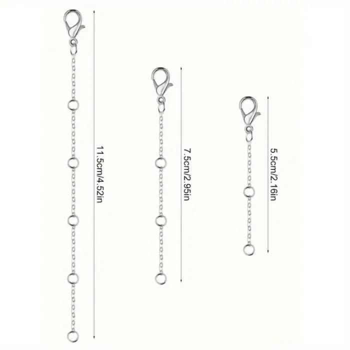 Nouveau fermoir à homard Plus chaîne de réglage de chaîne de queue, chaîne d'extension de bijoux, accessoires de collier simples