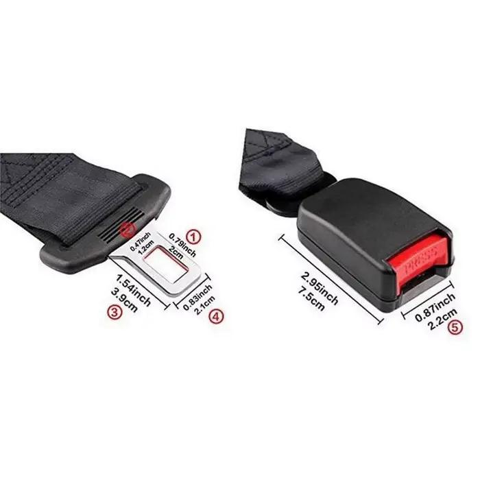 Ceinture de sécurité de voiture 23CM, Extension de ceinture de sécurité, boucle, Clip de ceinture de sécurité, extension réglable, allongement universel pour enfant