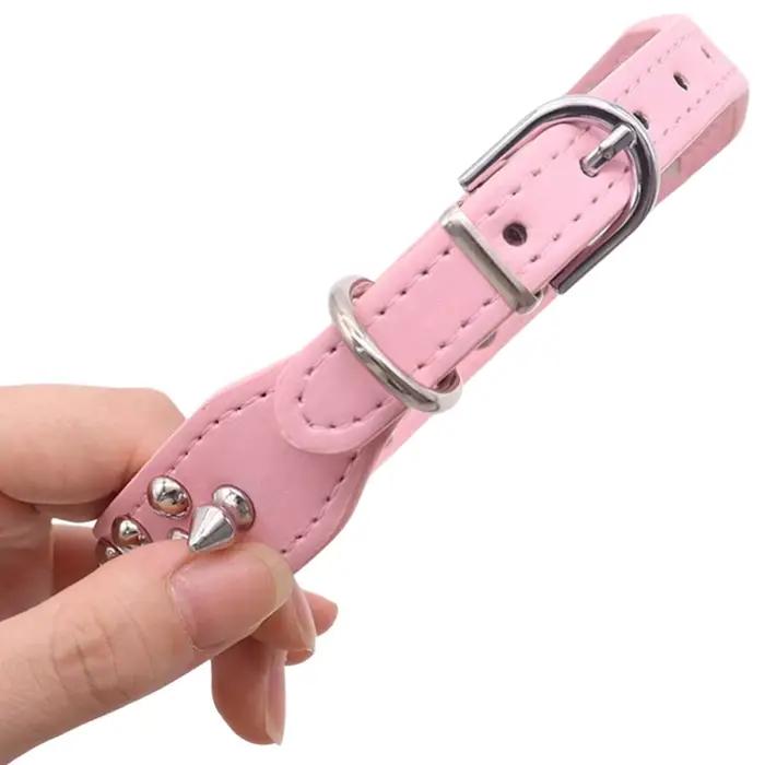 Collier anti-mastication pour animaux de compagnie, collier clouté pour chiens de taille moyenne et grande, collier réglable pour chat et chien de style punk, 1 pièce