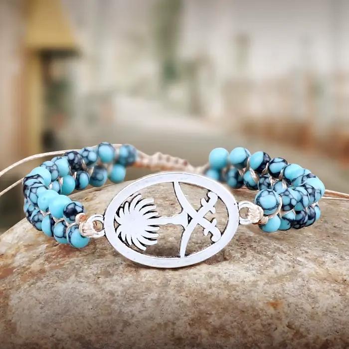 Bracelet de perles d'arbre de vie pour femmes, pierre naturelle, perles mala, bracelets tressés faits à la main, méditation d'ami, bijoux de guérison Reiki