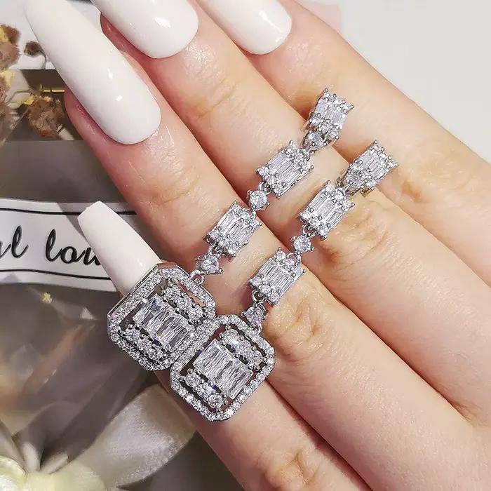 Moonso – ensemble de bijoux de luxe Vintage couleur argent, 2 pièces par ensemble, dubaï africain pour femmes de mariage, cadeau musulman turc J7229