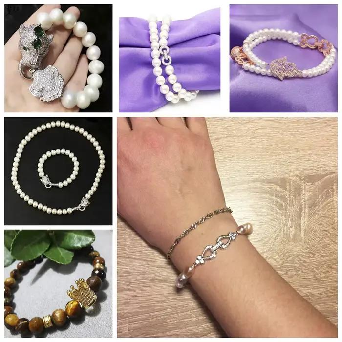 Juya collier fermetures fermoirs en or attaches pour la fabrication de bijoux fournitures pièces de luxe en Zircon Bracelets serrures accessoires perlés
