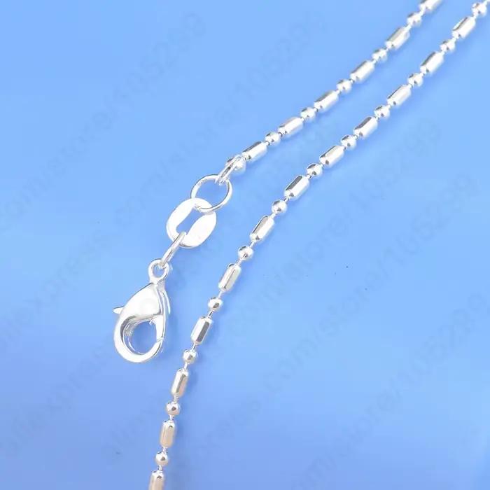 Mélange de 20 pièces en argent regardé 925 véritable, lien ouvert long, accessoires de collier de bricolage exécutif, vente en gros, différents styles