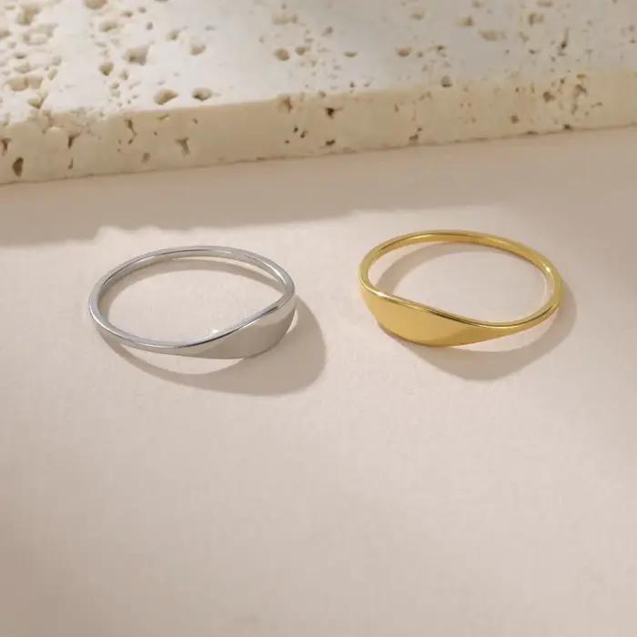 Cazador – bagues avec nom personnalisé pour femmes, en acier inoxydable, couleur or, numéro de Date personnalisé, bague gravée, bijoux, cadeau de saint valentin