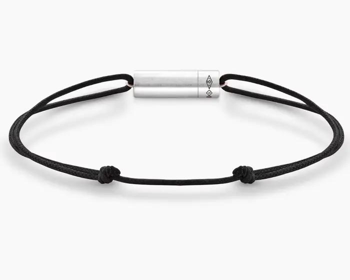 Bracelet en corde tressée 5G, réglable, bijoux de luxe tendance, cadeau pour les couples, argent sterling 925