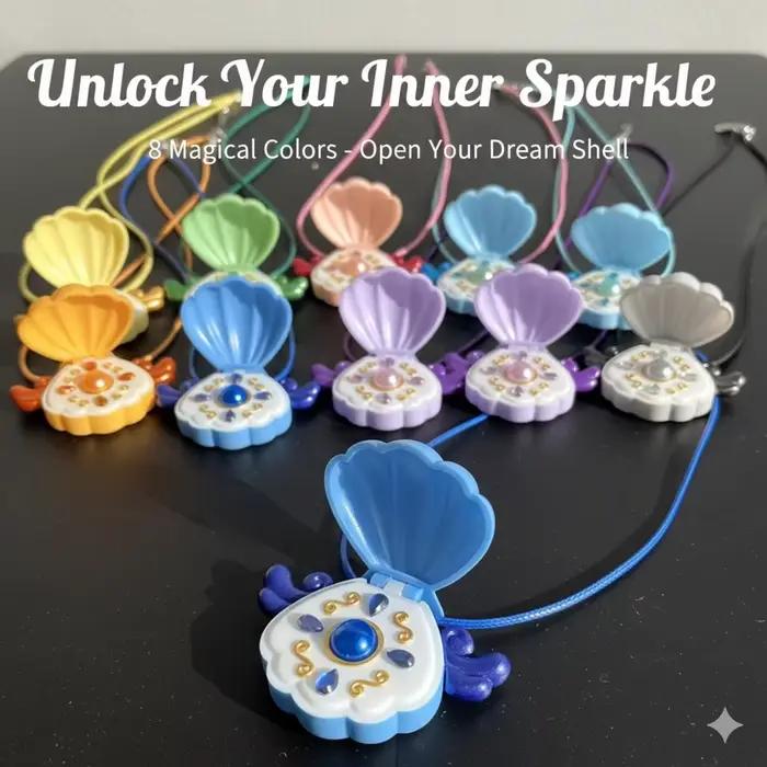 Collier coquillage Mermaid Melody Pichi Pitch, pendentif cosplay anime, médaillon magique princesse perle, bijoux dessin animé, cadeau pour les fans
