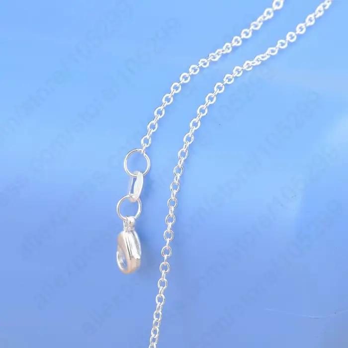Mélange de 20 pièces en argent regardé 925 véritable, lien ouvert long, accessoires de collier de bricolage exécutif, vente en gros, différents styles