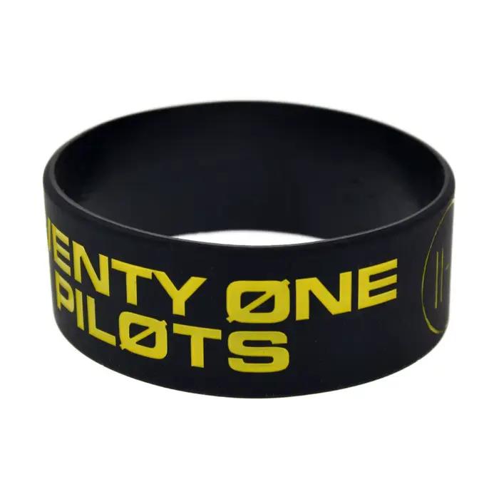 Bracelet en Silicone de mode 1 pouce, Bracelets de sport pour hommes et femmes, bijoux, vente en gros, offre spéciale